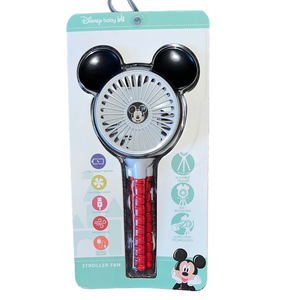 Disney Baby Mickey Mouse USB Rechargeable Stroller Fan New Tripod